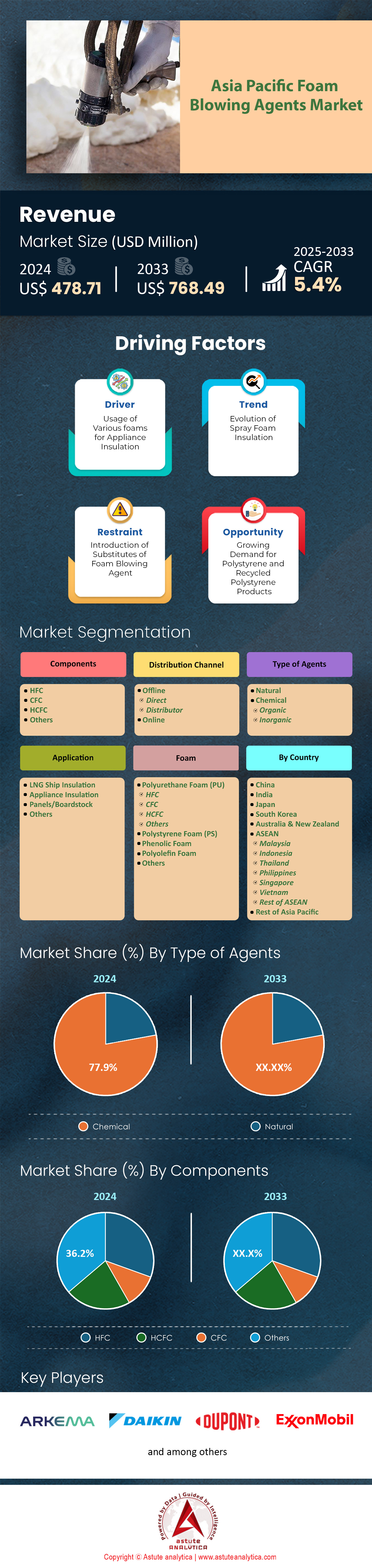 Asia Pacific Foam Blowing Agents Market